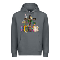 Rock He is risen Easter Day Premium Hoodie - HowdyJamesFarm