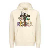 Sandshell He is risen Easter Day Premium Hoodie - HowdyJamesFarm