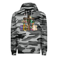 Slate Camo He is risen Easter Day Premium Hoodie - HowdyJamesFarm