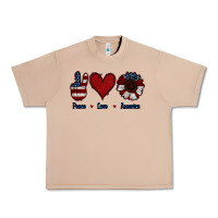 Burro Peace Love America Urban Heavy Tee - Jasminsmagicworld