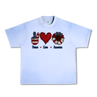 Grape Ice Peace Love America Urban Heavy Tee - Jasminsmagicworld
