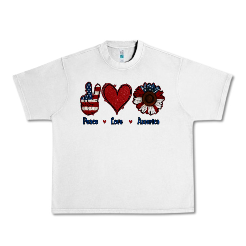 Peace Love America Urban Heavy Tee by Jasminsmagicworld | Teevron