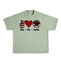 Oil Green Peace Love America Urban Heavy Tee - Jasminsmagicworld