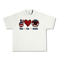 Pistachio Peace Love America Urban Heavy Tee - Jasminsmagicworld