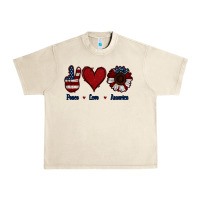 Sandshell Peace Love America Urban Heavy Tee - Jasminsmagicworld