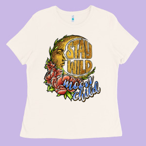 Stay Wild Moon Child Ladies Tee Designed By Jahusdesignshop