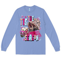 Colony Blue tis the season winter skull Long Sleeve Tee - NancyCooperArtShop