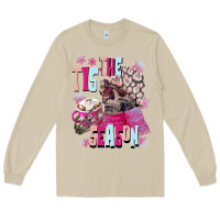 Mushroom tis the season winter skull Long Sleeve Tee - NancyCooperArtShop