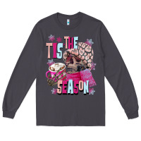 Smoke tis the season winter skull Long Sleeve Tee - NancyCooperArtShop