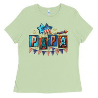 Matcha American Papa 4th of july Ladies Tee - CowGirlArtShop