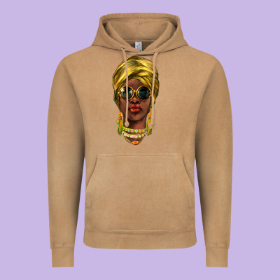 African Woman Vintage Hoodie Designed By Nancycooperartshop