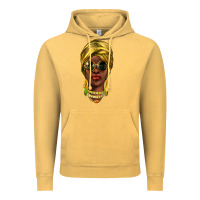 Vintage Mustard african woman Vintage Hoodie - NancyCooperArtShop