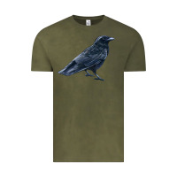 Vintage Olive American Crow Vintage Tee - LillyAllenDesigns