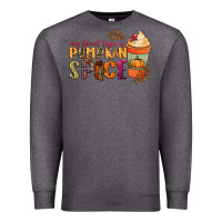 Charcoal Heather my blood type is pumpkin spice Premium Sweatshirt - NancyCooperArtShop