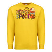Lemon my blood type is pumpkin spice Premium Sweatshirt - NancyCooperArtShop