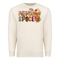 Sandshell my blood type is pumpkin spice Premium Sweatshirt - NancyCooperArtShop