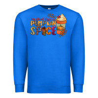 True Royal my blood type is pumpkin spice Premium Sweatshirt - NancyCooperArtShop