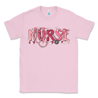 Bubblegum Pink nurse breast cancer awareness Classic Tee - MaliasSmallBusiness