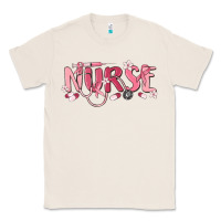 Natural nurse breast cancer awareness Classic Tee - MaliasSmallBusiness