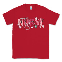 Red nurse breast cancer awareness Classic Tee - MaliasSmallBusiness