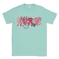 Seafoam nurse breast cancer awareness Classic Tee - MaliasSmallBusiness