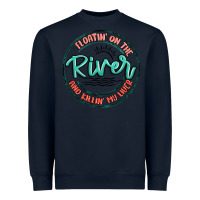 Navy floatin on the river killin my liver Heavyweight Sweatshirt - MaliasSmallBusiness