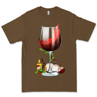Cacao christmas wine glass Premium Tee - FaDigitalArtStudio