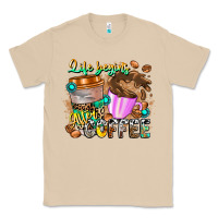 Mushroom Life Begins After Coffee Classic Tee - CowhideDigitalArt