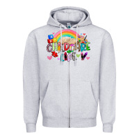 Heather Grey childcare life Zipper Hoodie - Artiststas