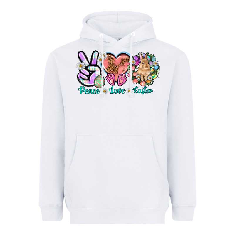Peace Love Easter Heavyweight Hoodie by NancyCooperArtShop | Teevron