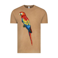 Vintage Camel Scarlet Macaw Parrot Vintage Tee - LillyAllenDesigns