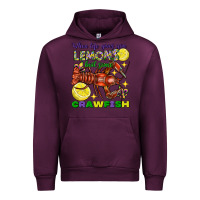 Mauve Wine When life gives you lemons boil some crawfish Urban Hoodie - FaDigitalArtStudio