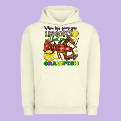 When Life Gives You Lemons Boil Some Crawfish Urban Hoodie Designed By Fadigitalartstudio