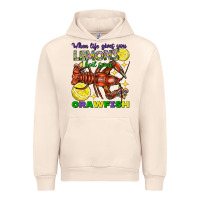 Sandshell When life gives you lemons boil some crawfish Urban Hoodie - FaDigitalArtStudio