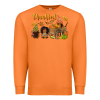 Carrot Thankful afro gnome Premium Sweatshirt - NancyCooperArtShop