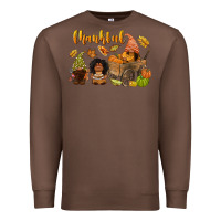 Chestnut Thankful afro gnome Premium Sweatshirt - NancyCooperArtShop