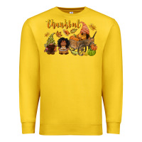 Lemon Thankful afro gnome Premium Sweatshirt - NancyCooperArtShop