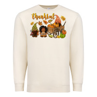 Sandshell Thankful afro gnome Premium Sweatshirt - NancyCooperArtShop