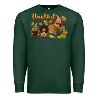 Sports Green Thankful afro gnome Premium Sweatshirt - NancyCooperArtShop