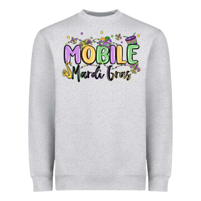 Mobile Mardi Gras Heavyweight Sweatshirt by MaliasSmallBusiness | Teevron