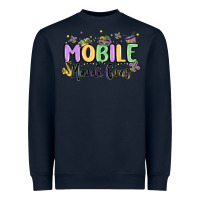 Navy mobile mardi gras Heavyweight Sweatshirt - MaliasSmallBusiness