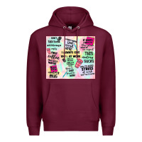 Burgundy funny office Premium Hoodie - TumblerDesignByShophia