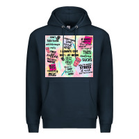 Navy funny office Premium Hoodie - TumblerDesignByShophia