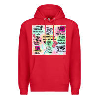 Red funny office Premium Hoodie - TumblerDesignByShophia