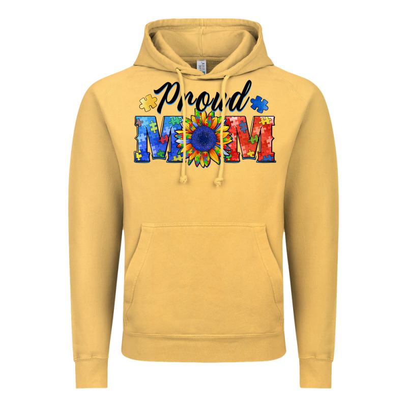 Proud Mom Autism Vintage Hoodie by BarkalooDesign | Teevron