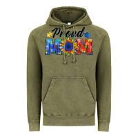 Vintage Olive proud mom autism Vintage Hoodie - BarkalooDesign