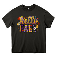 Asphalt hello fall Heavy Core Tee - CowhideDigitalArt