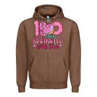 Chestnut 100 days sprinkled with fun Zipper Hoodie - Artiststas