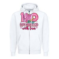 White 100 days sprinkled with fun Zipper Hoodie - Artiststas
