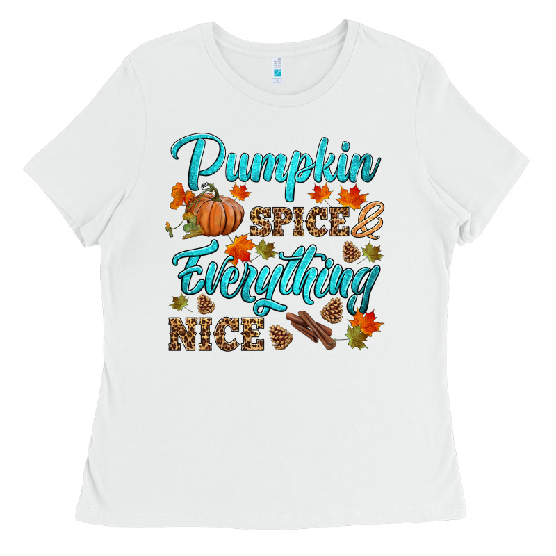 Pumpkin Spice Everything Nice Ladies Tee by HRA Design Shop | Teevron
